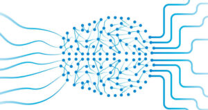 Neural network illustration.